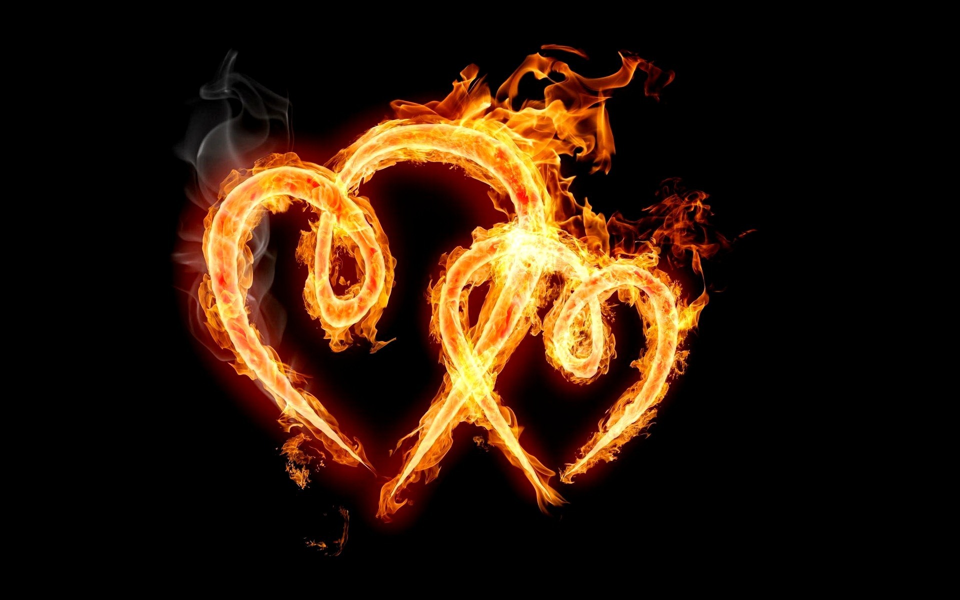 flaming hearts