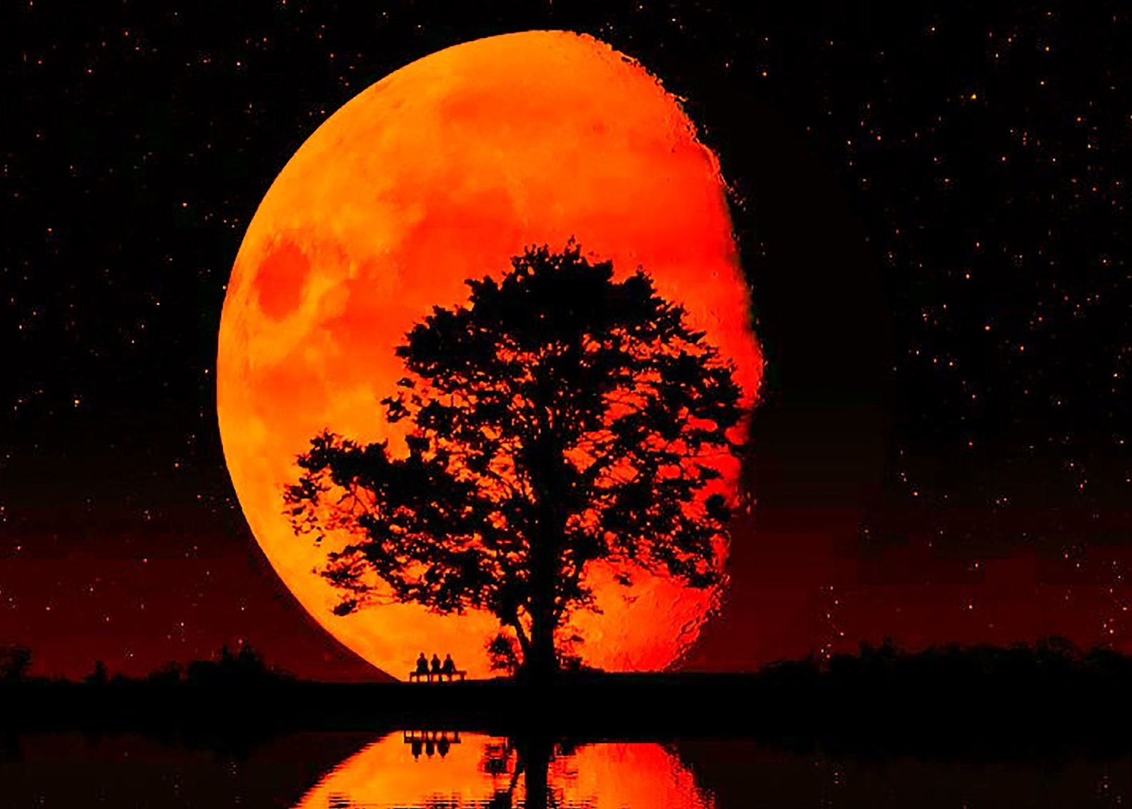 blood moon backdrop