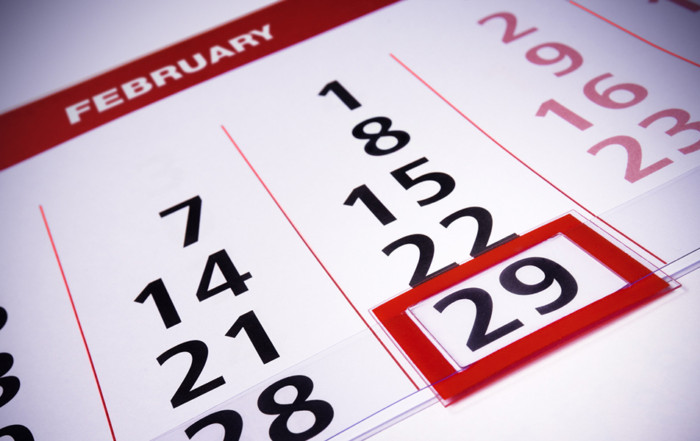 february calendar 29th