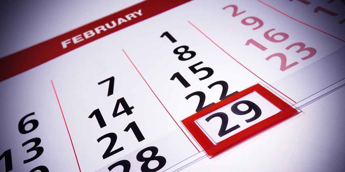 february calendar 29th